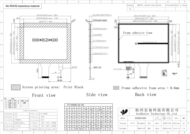 8inch HD Capacitive PCAP Touch Screen Panel price 8inch HD Capacitive PCAP Touch Screen Panel price